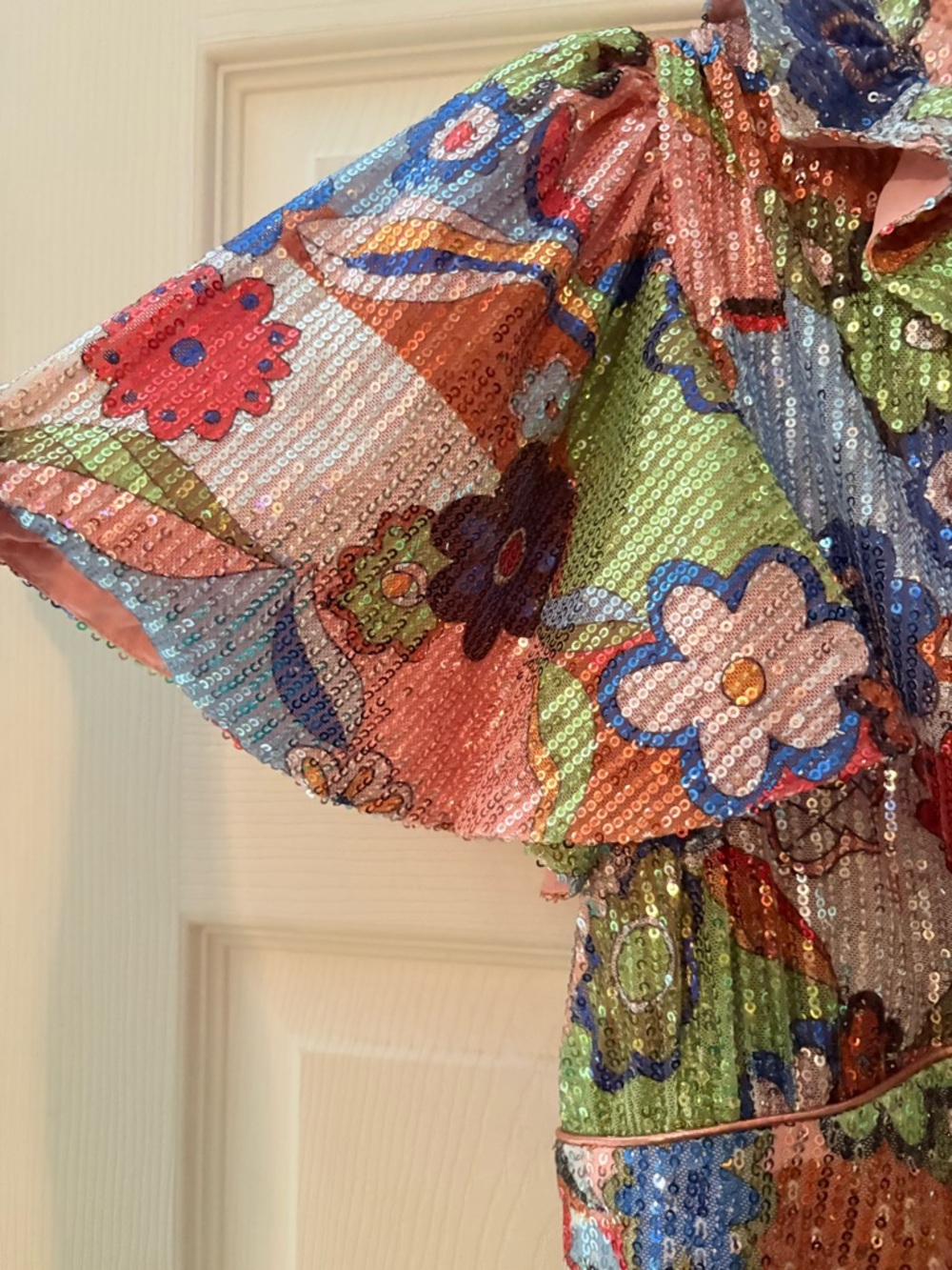 CeliaB Floral Pleated Maxi Dress NWT - Picture 6 of 14